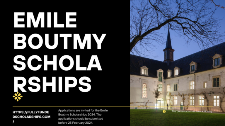 Emile Boutmy Scholarships 2025
