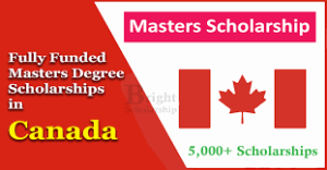 Fully Funded Scholarship for Masters Degree in Canada 2025