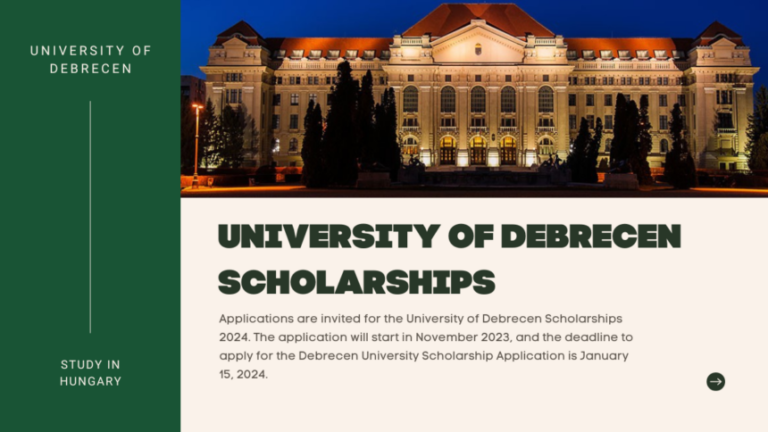 University of Debrecen Scholarships 2025